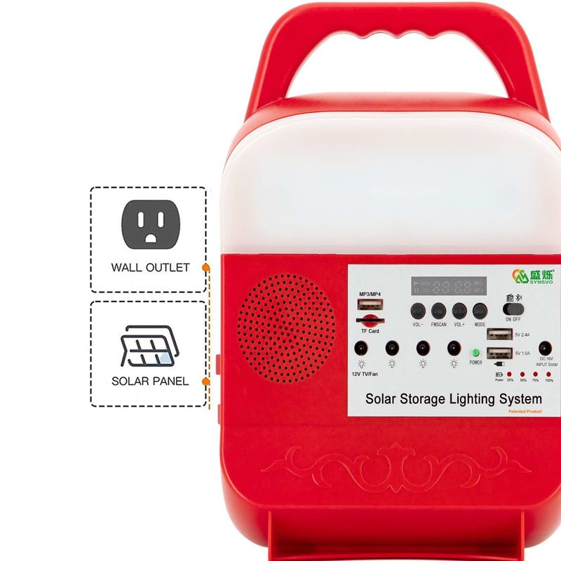 12v DC 솔라 라이팅 에너지 장치 작은 가지고 다닐 수 있는 25w 업 가지고 다닐 수 있는 가정 Mp3을 본거지로 돌려보내세요