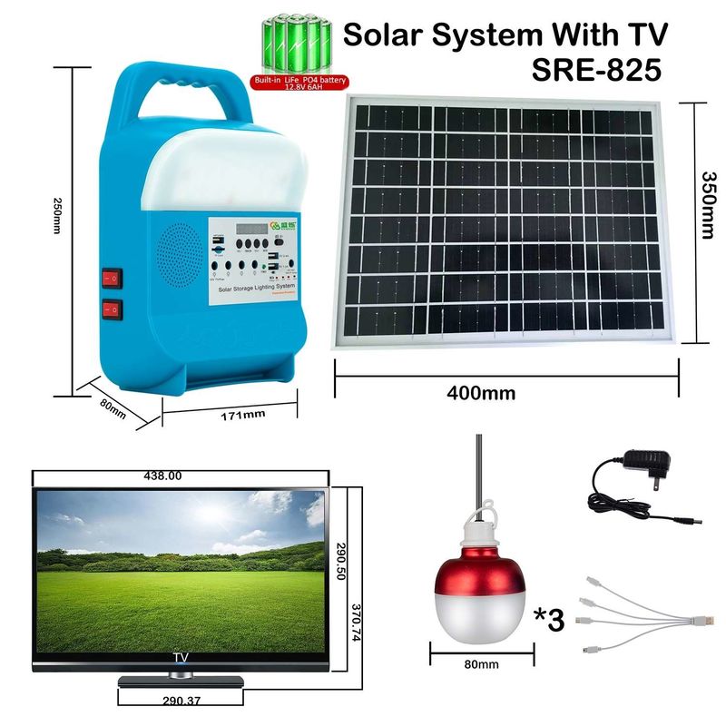 셀 타입 리?? 내장 배터리 휴대용 LED 가정용 조명 태양광 조명 키트 전력 SRE-815