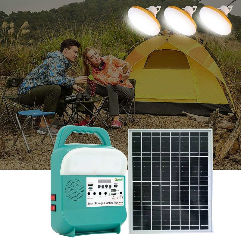 가정을 위한 에너지 저장 태양 재충전이 가능한 등불식 12V 장비와 야외입니다