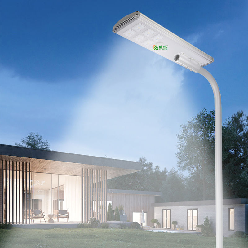 방수 Ip65 태양열 센서 빛 Abs 거리 400w 600w 800w 올인원 3.2V