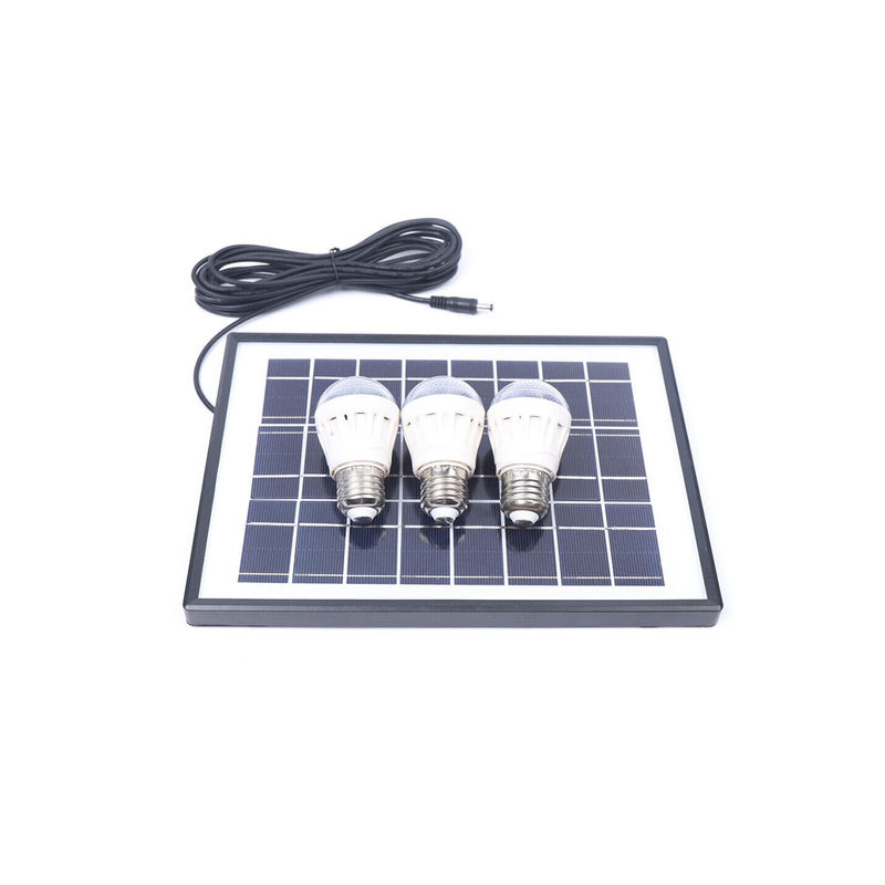 태양 전지판과 가정 야외 야영 태양 천정 선풍기를 위한 태양 조명 시스템 12V LED 라이트 8 