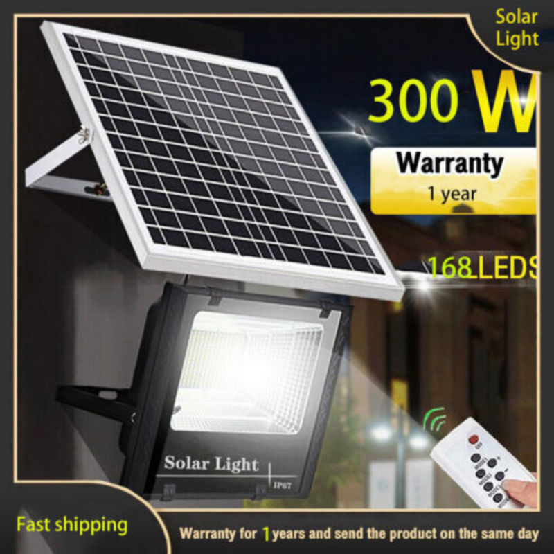 300W 초강대국 태양 투광 조명등 야외 거리 스포츠 원격 조종 제어장치 타이밍