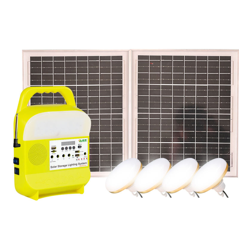 45W 16V 작은 작은 솔라 라이팅 시스템은 야외인 4개 전구 울타리와 엘이디 조명등을 장비를 답니다