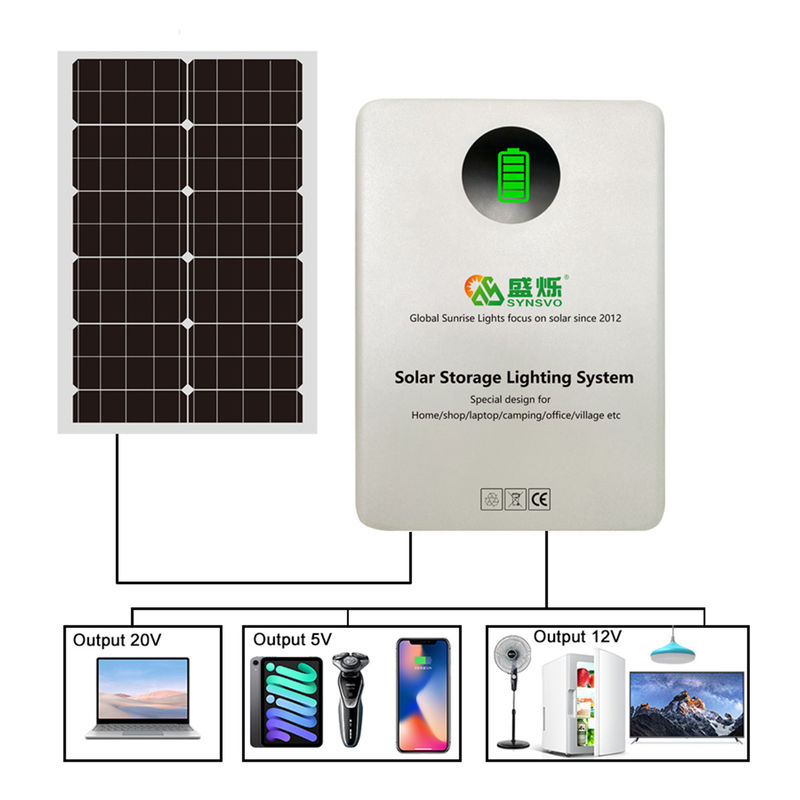 300W 벽은 60W 태양 전지판 발전기로 PV 에너지 저장 시스템을 탑재했습니다