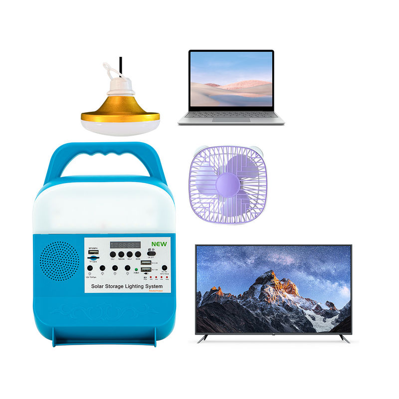 IP65와 6W 4Pcs 태양 열을 이용한 집 조명 시스템이 태양 전지판과 실내이고 야외 사용 동력화차를 위해 평가됩니다