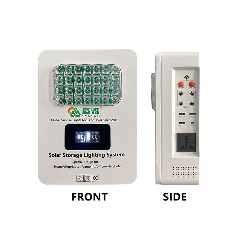 CE 인증을 받은 태양광 패널 에너지 시스템 16V 12.5AH (15*2600Mah) 배터리 6W*3PCS LED 전구