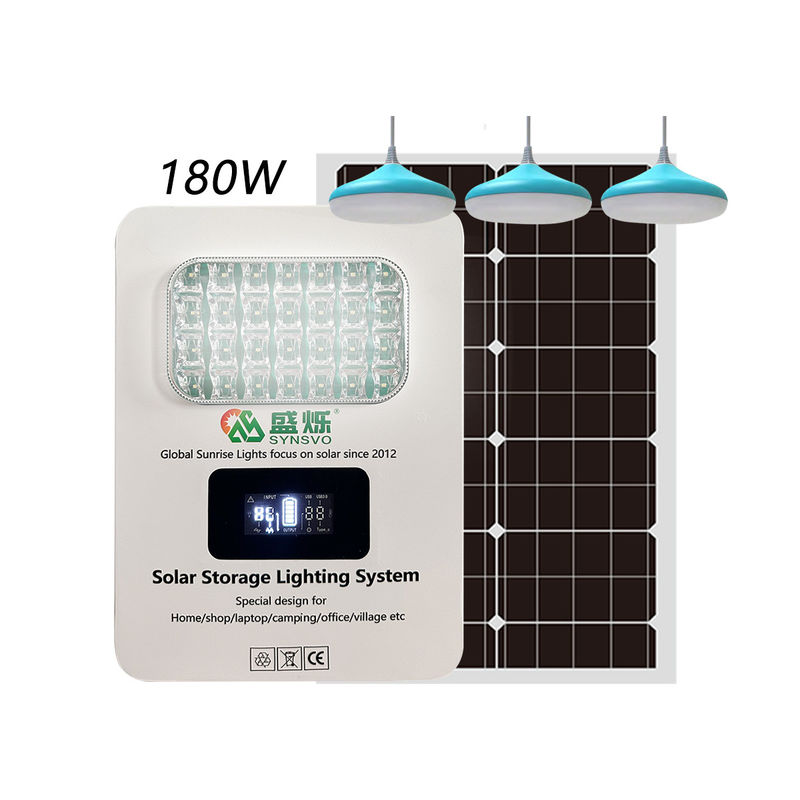 ISO 인증 6W LED 전구 태양 전지 인버터 전력 발전기 3PCS 가정 시스템