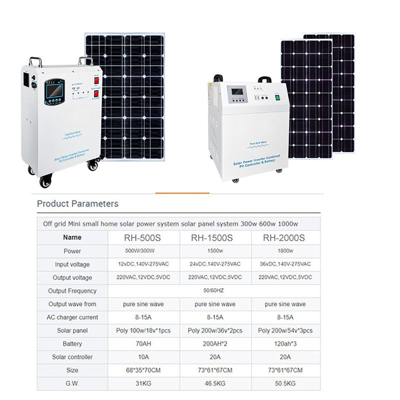 5kw 태양 전지 키트 전력 발전기 12vdc/24vdc/48vdc 배터리 전압