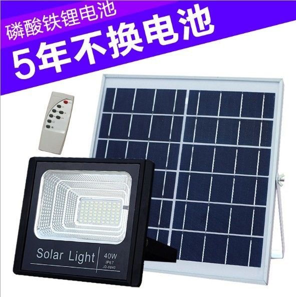 태양이어서 절약하는 100W Jd-8840 태양 투광 조명등 정원 쿨 화이트 8PCS 주도하는 에너지