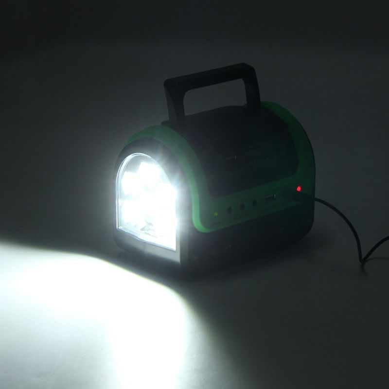 FCC EMC 5W 6V 휴대용 태양 에너지 램프 12PCS SMD LED 자동차 보트 태양 광 조명 키트