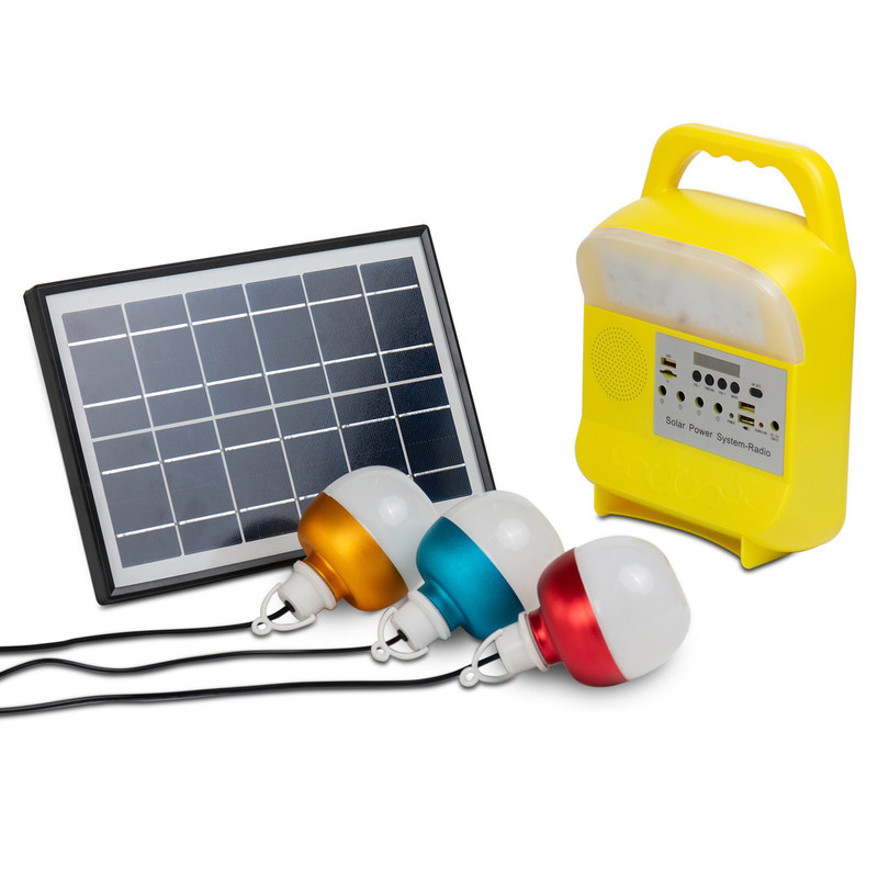 5W USB TF 휴대용 태양열 발전기 야외 전원 태양 전지 패널 Led 조명 시스템