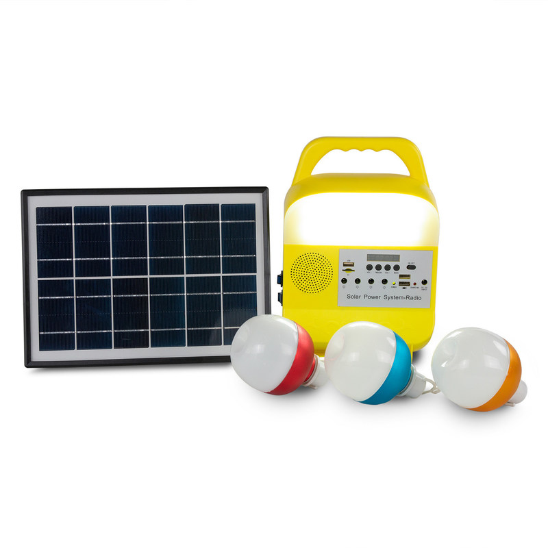 5W USB TF 휴대용 태양열 발전기 야외 전원 태양 전지 패널 Led 조명 시스템