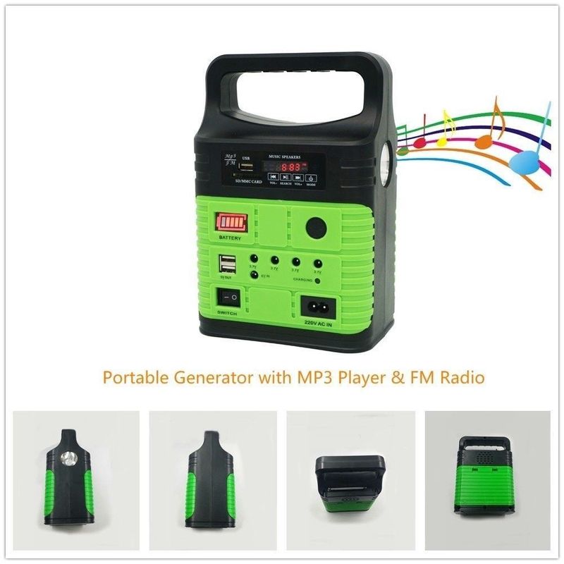 솔라 FM 라디오 솔라 키트 그리드 솔라 시스템 10W 솔라 홈 라이트 키트 글로벌 선라이즈 라이트