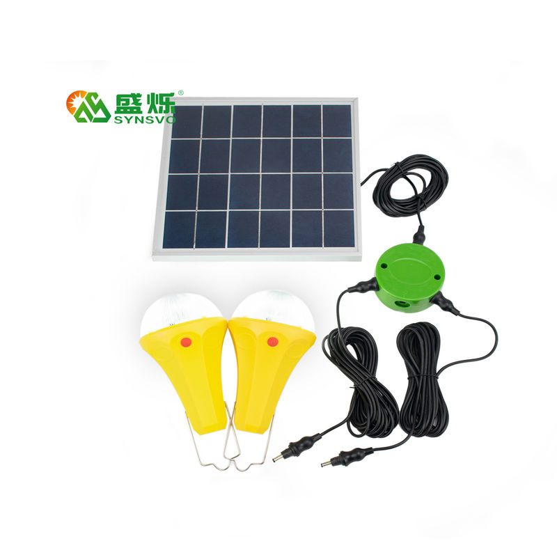 단청 태양 전지판을 가진 세륨 ROHS 10W 5V 2pcs*3W 전구 태양 빛 장비