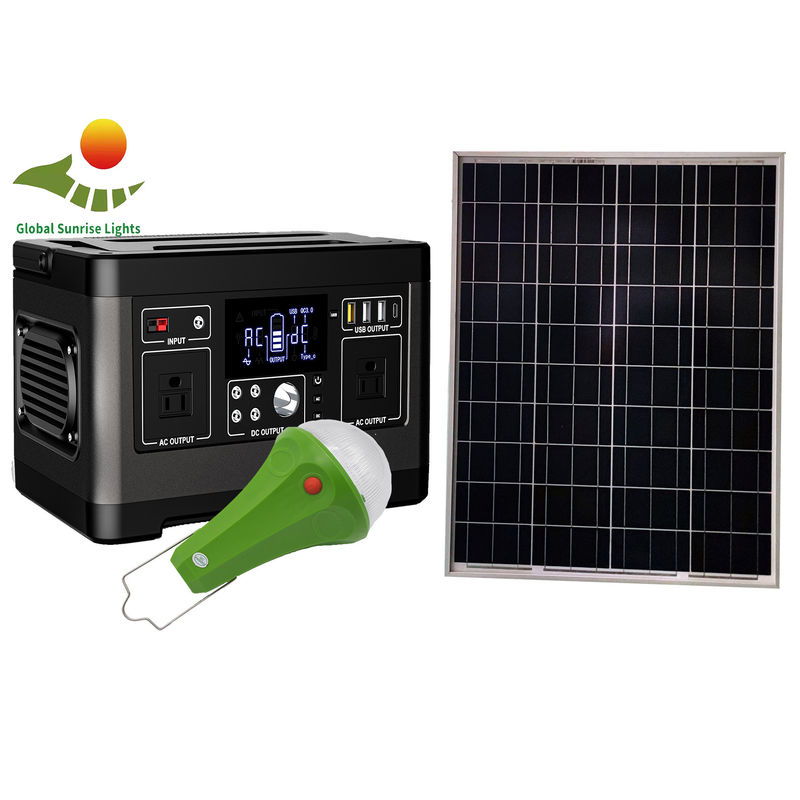 120W LiFePO4 휴대용 태양열 발전기 1000 수명 주기 태양광 가정 조명 시스템