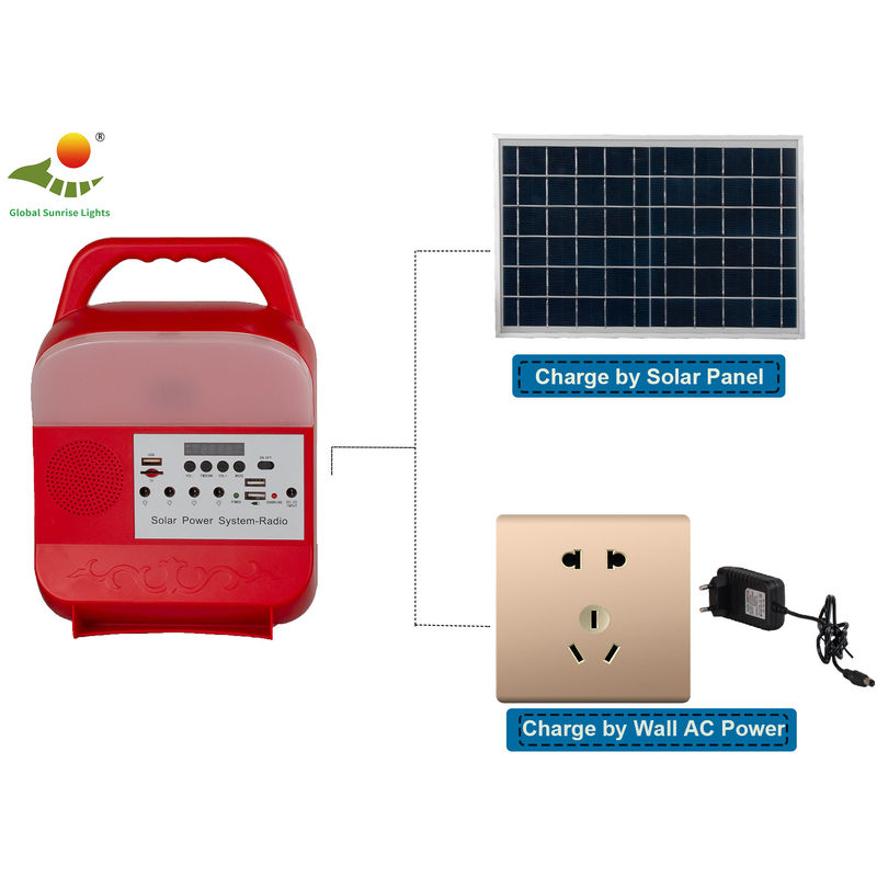 색상 8000mAh 배터리 SRE-689와 OEM 태양 동력이 공급된 주택 조명 시스템