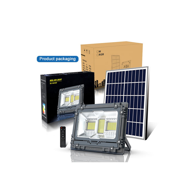 300W 600W 태양 벽 투광 조명등 야외 센서 방수 정원은 DC 6V를 이끌었습니다