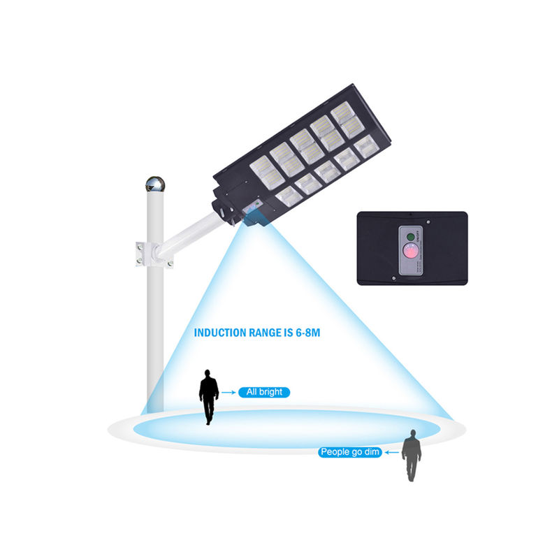 작동 센서 가로등 ABS 방수 IP65 100w 300w 통합된 야외 태양 가로등