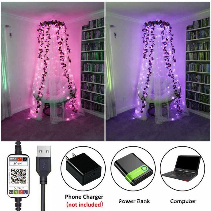 New LED Copper Lamp USB Outdoor Waterproof Lamp with Low Voltage Decorative Color Lamp String Wholesale