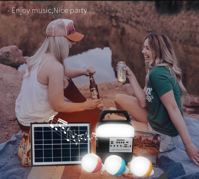 LED Solar Energy Rechargeable Light Energy-Saving System Home Portable Camping Lamp