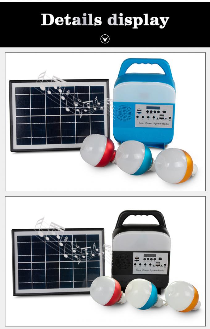 LED Solar Energy Rechargeable Light Energy-Saving System Home Portable Camping Lamp