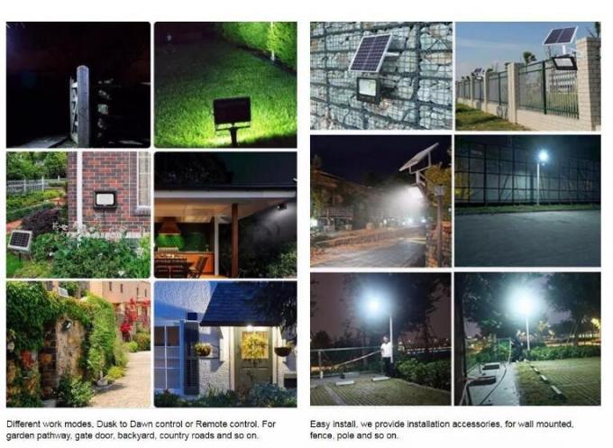 태양력 IP67 안보 프로젝터 40W 60W 100W 150W 200W 300W 산업적 옥외 광고판 반사기는 태양 투광 조명등을 이끌었습니다