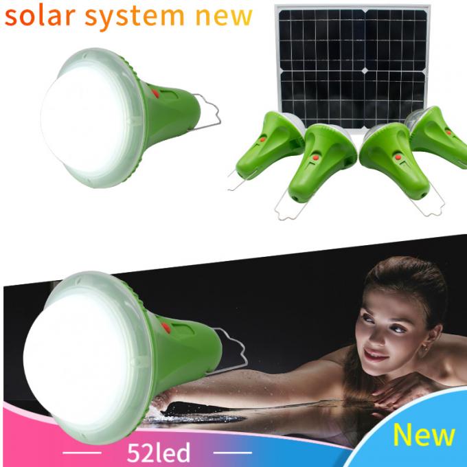 4PCS 엘이디 조명등 내장 5200mAh 솔라 램프와 30W 25W 태양 열을 이용한 집 조명 시스템