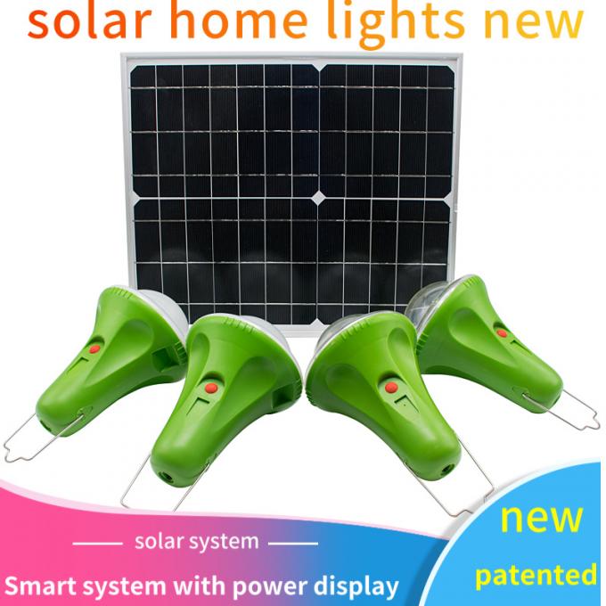 4PCS 엘이디 조명등 내장 5200mAh 솔라 램프와 30W 25W 태양 열을 이용한 집 조명 시스템