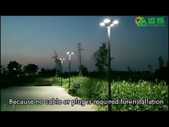 새로 등록된 야외 방수 클로버 LED 태양광 가로등 태양광 센서 정원 램프