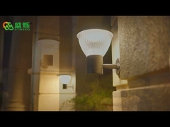 우아하게 설계된 주도하는 태양 에너지 방수 벽 전등 센서 시스템 정원 야외 태양 에너지 벽 Lamp-B4001